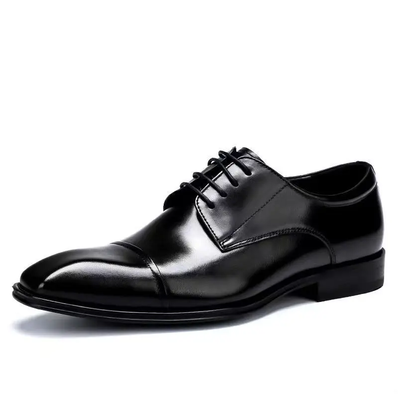 Business Formal Black Leather Shoes Mens Fashion Casual Dress Shoes Classic Italian Formal Oxford Shoes For Men Zapatos Hombre images - 6