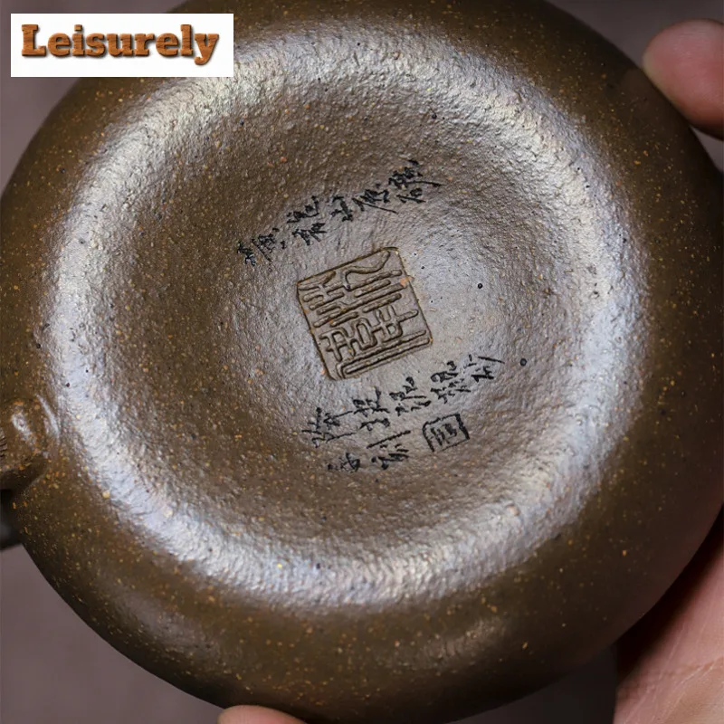 170ml Yixing Purple Clay Teapots Handmade Xiang Yuan Pot Raw Ore Green Section Mud Kettle With Filter Zisha Tea Set For Tea Gift