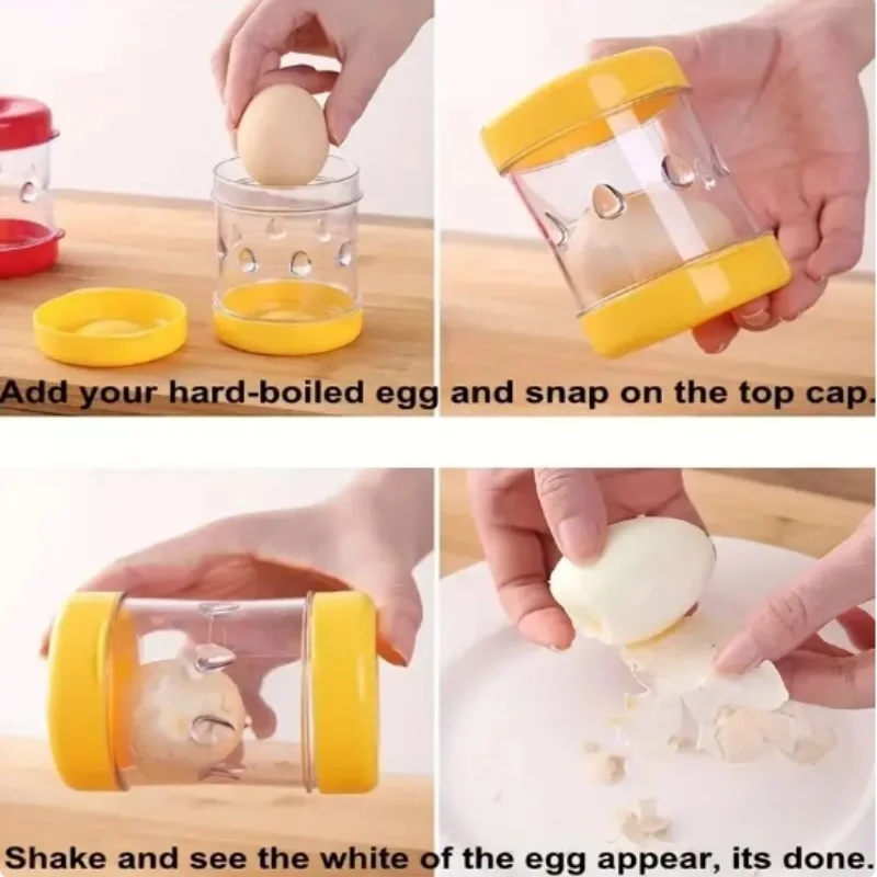 Boiled Eggs Peeler And Cracker Boiled Egg Shell Peeler Stripper Shake And Peel Peeling Kitchen Tool Egg Opener Tool egg shell opener