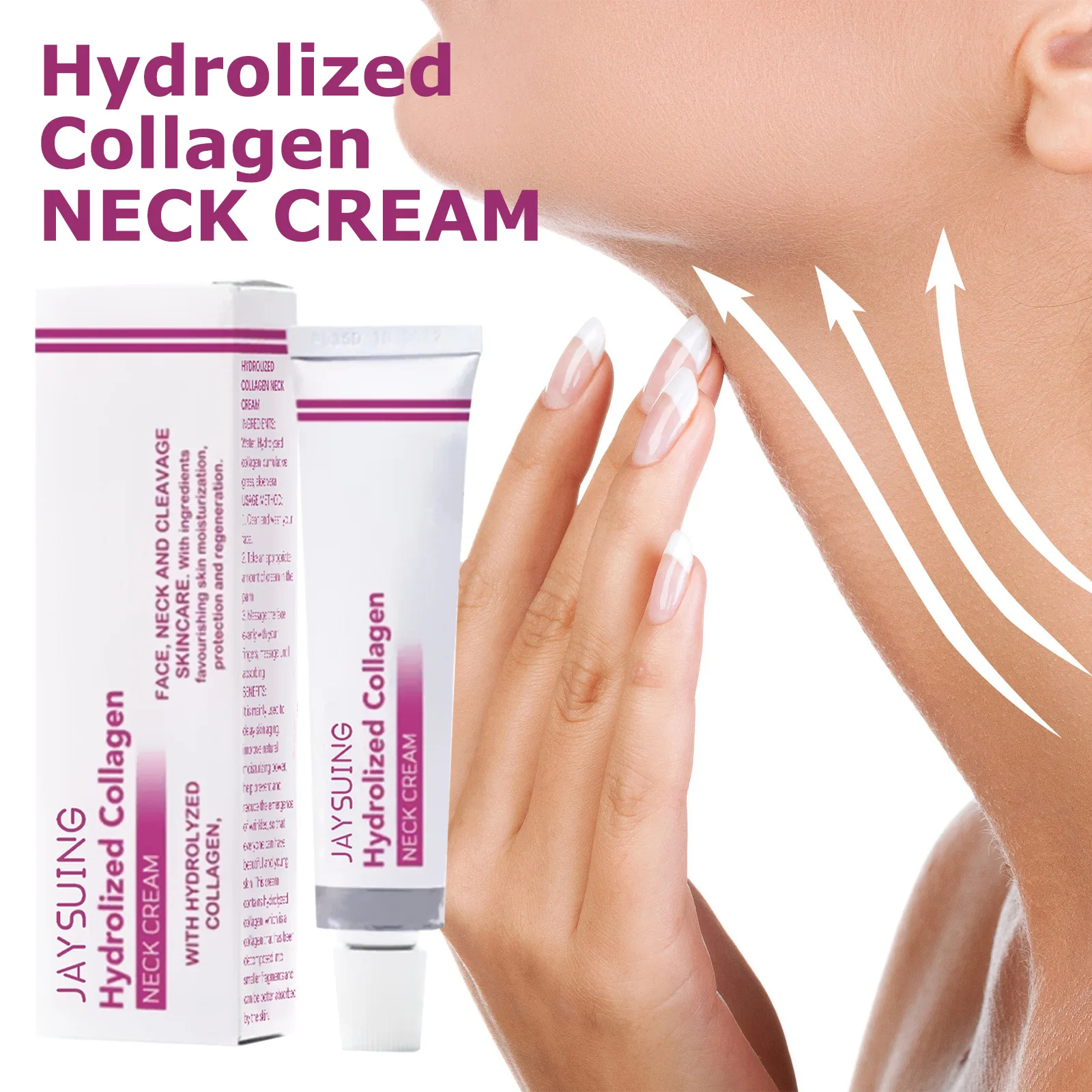 Hydrolyzed Collagen Neck Cream smooths and whitens, smooths and fades neck lines, and shapes a swan neck beautiful neck cream
