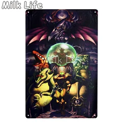 Super Metroid Retro Metal Poster - 16x12inch40x30cm (1)