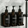 Shower Soap Dispenser Wall Mounted-Charmber Shampoo and Conditioner Dispenser Set-No Drill Bathroom Soap Dispenser for Shower