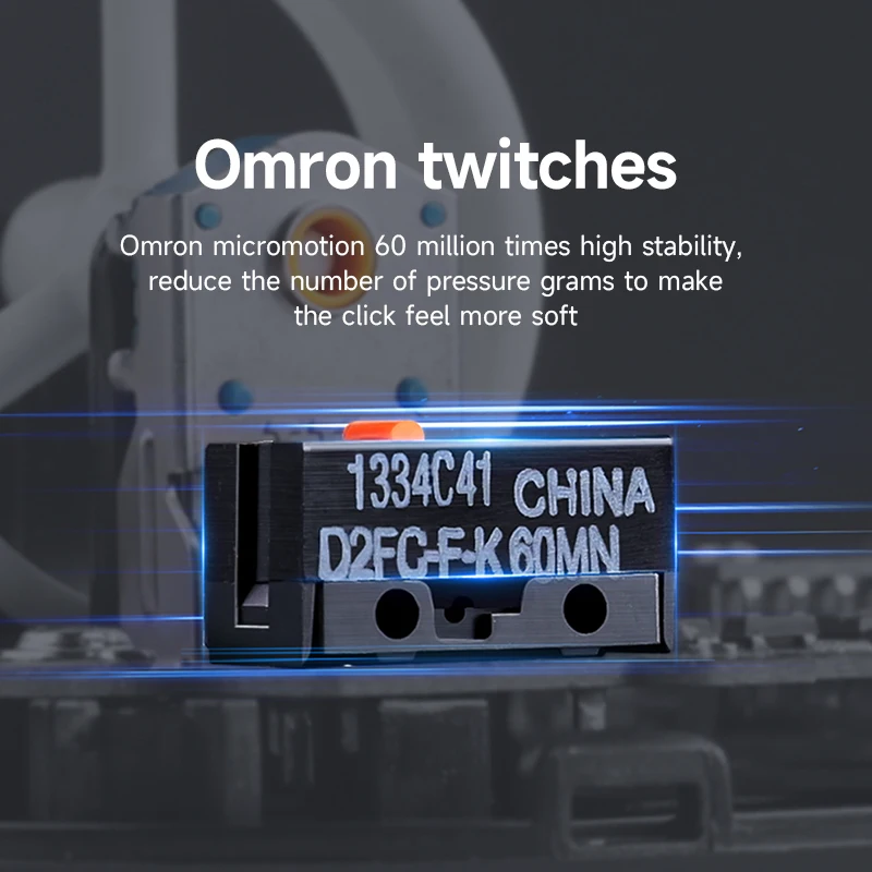 MCHOSE A5V2 Ultra Series Wireless Gaming Mouse PixArt3395 High-Precision Optical Sensor Fast Response Low Latency Accurate Track