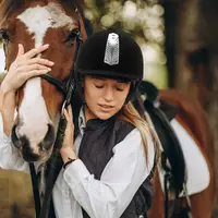 Equestrian Horse Riding Helmet Breathable Durable ABS Safety Half Cover Headgear Breathable Safety Hats For Equestrian Riders ﻿ 1