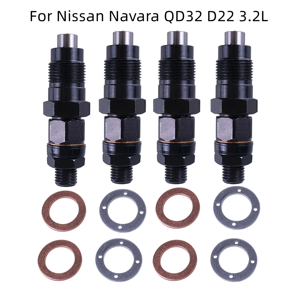 4pcs New Diesel Fuel Injectors For Nissan Navara QD32 D22 3.2L Engine