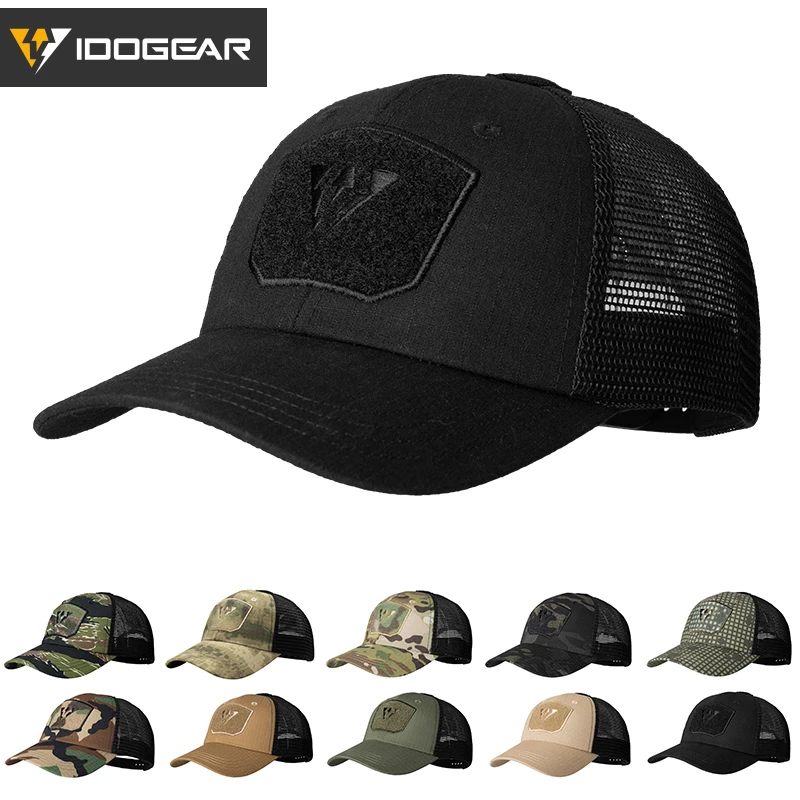 Casquette tactique IDOGEAR mesh respirante protection solaire légère pour pêche outdoor quotidienne