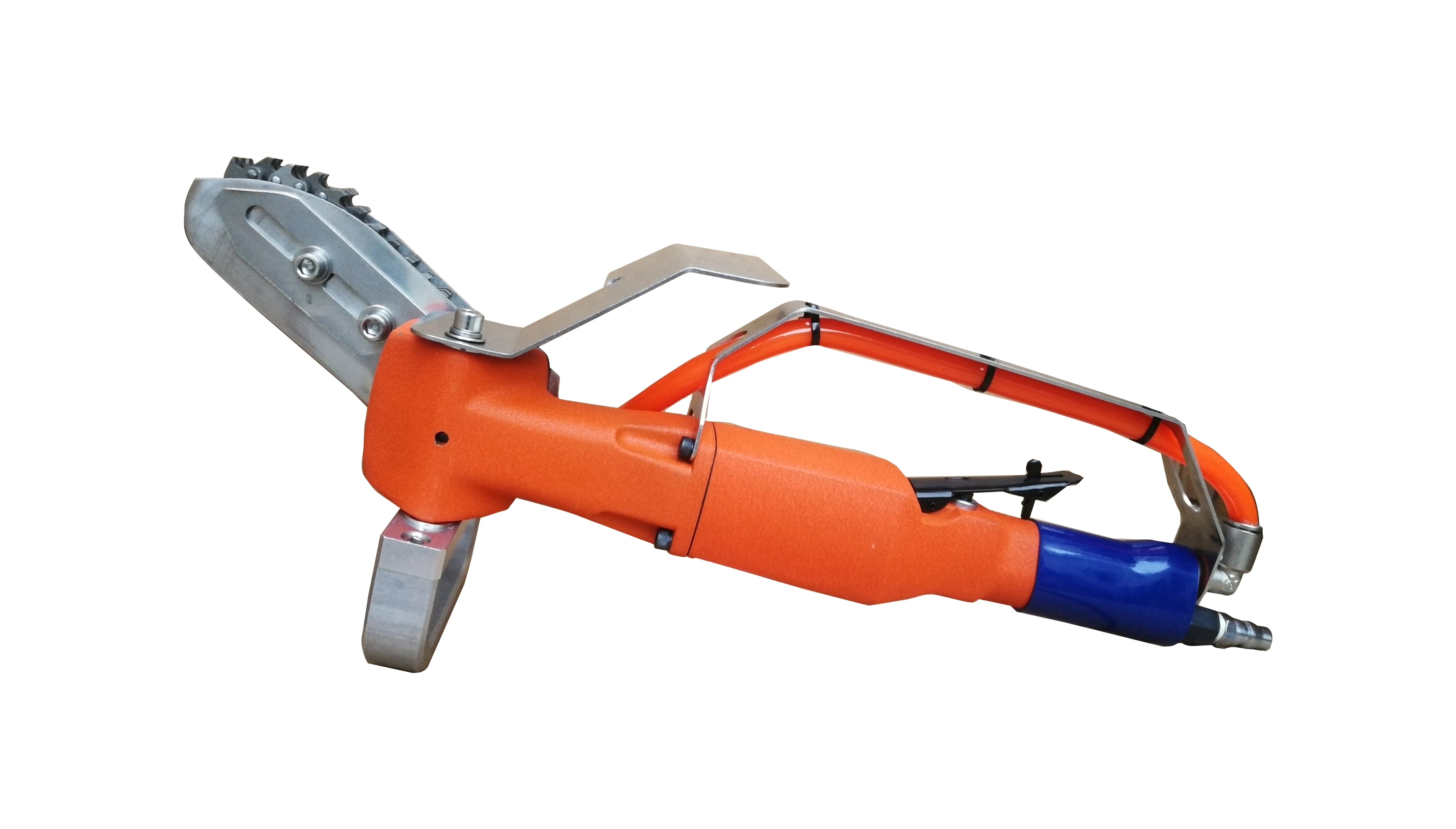 

Small Tooth Rows 4500RPM High Speed Portable Pneumatic Waste Stripper Carton Paper Stripping Trimming Narrow Chain Orange Heiniu