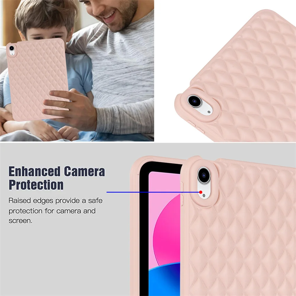 Fundas For Pro 11 2021 case for 4 Air 5 10.9 iPad 10th 10.2 '' 7th 8th 9th Case 2022 Cover Rhomboid Soft_voghion.com