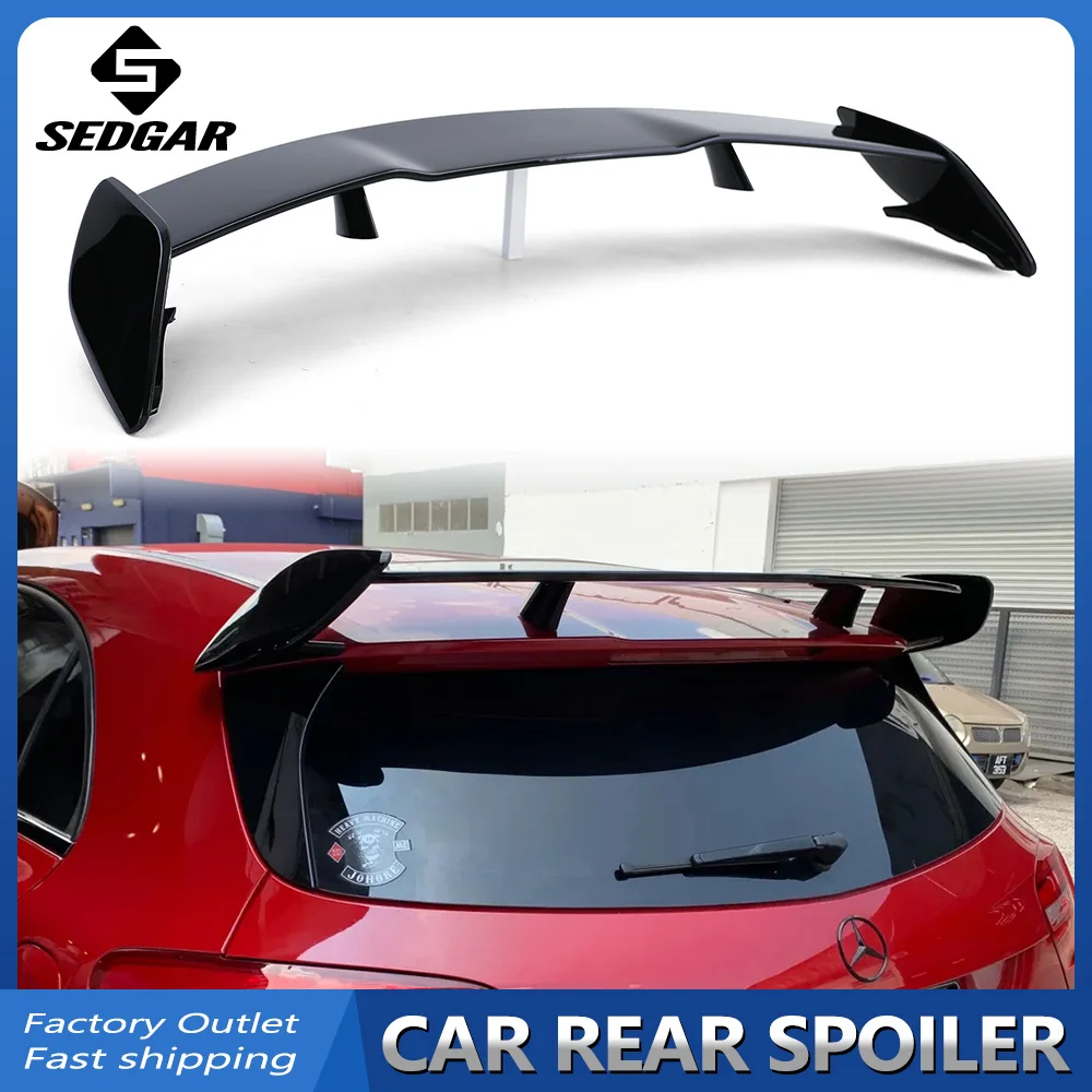 

W176 Roof Spoiler Glossy Black Rear Spoiler Wing Tailgate Trim Roof Splitter Lip For Benz W176 A Class A250 A45 AMG 2013-2018