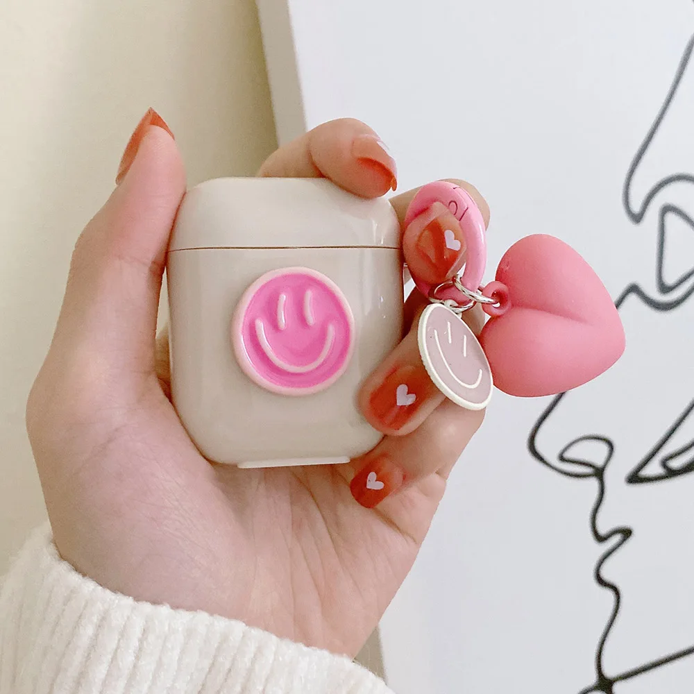 Smile soft silicone Jane couple earphone case for apple airpod pro