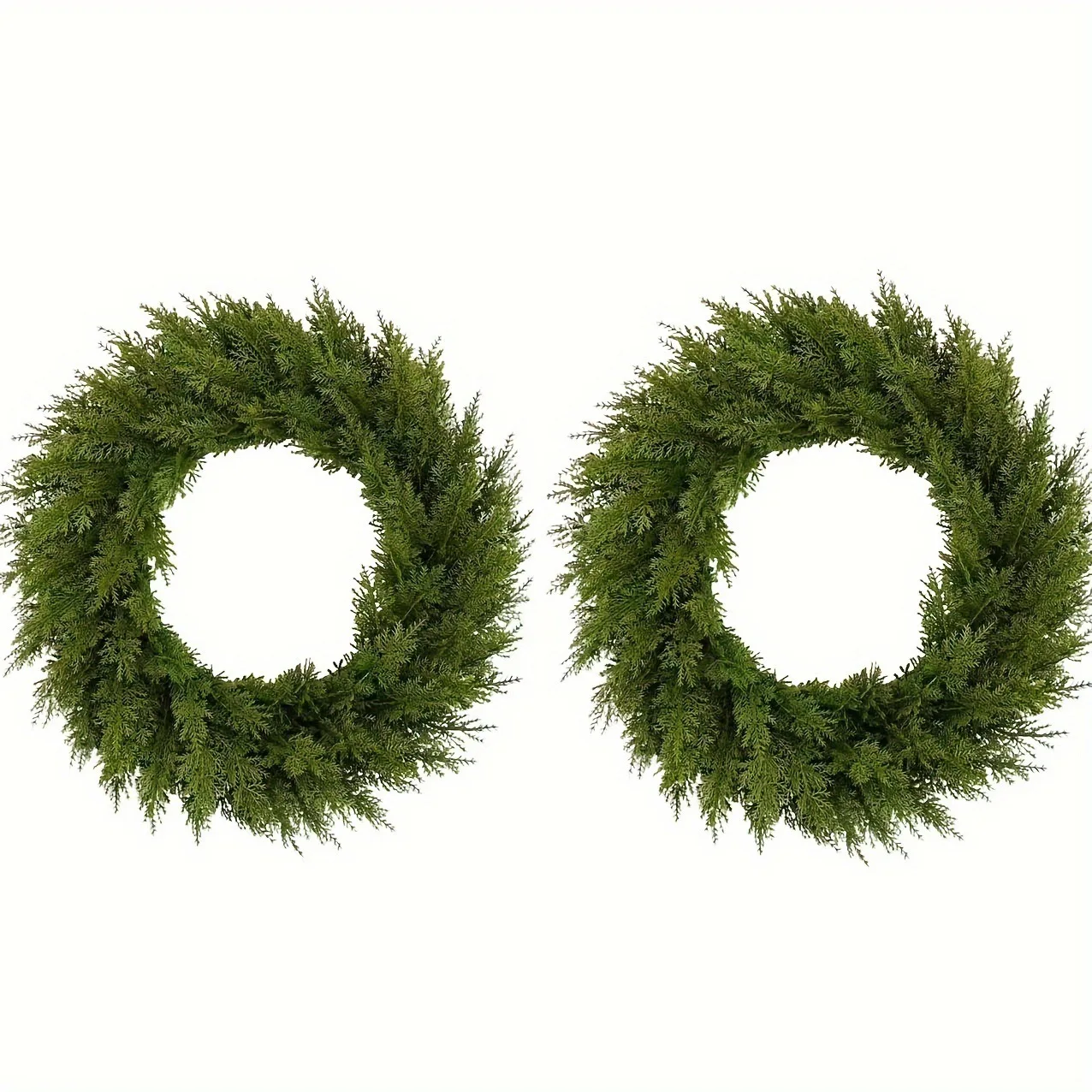 Realistic Artificial Green Christmas Wreath 6