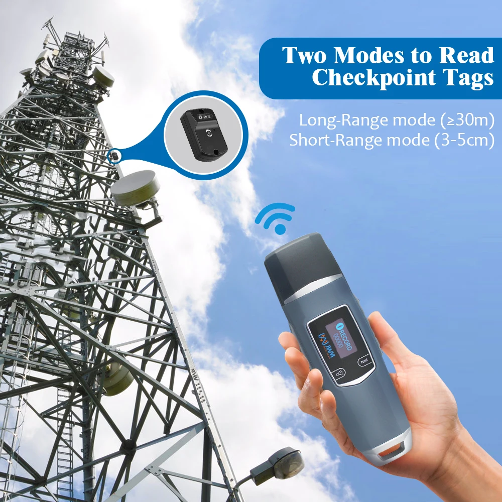 JWM Long Range Guard Tour Patrol System Downloader RFID Flashlight Security Guard Equipment Free Cloud Software