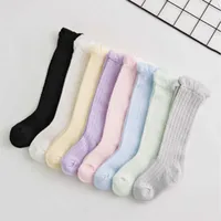 Baby Socks Girls Socks Knee High Mesh Breathable Tube Lovely Princess Baby Solid Color Leg Warmer New Born Socks 3