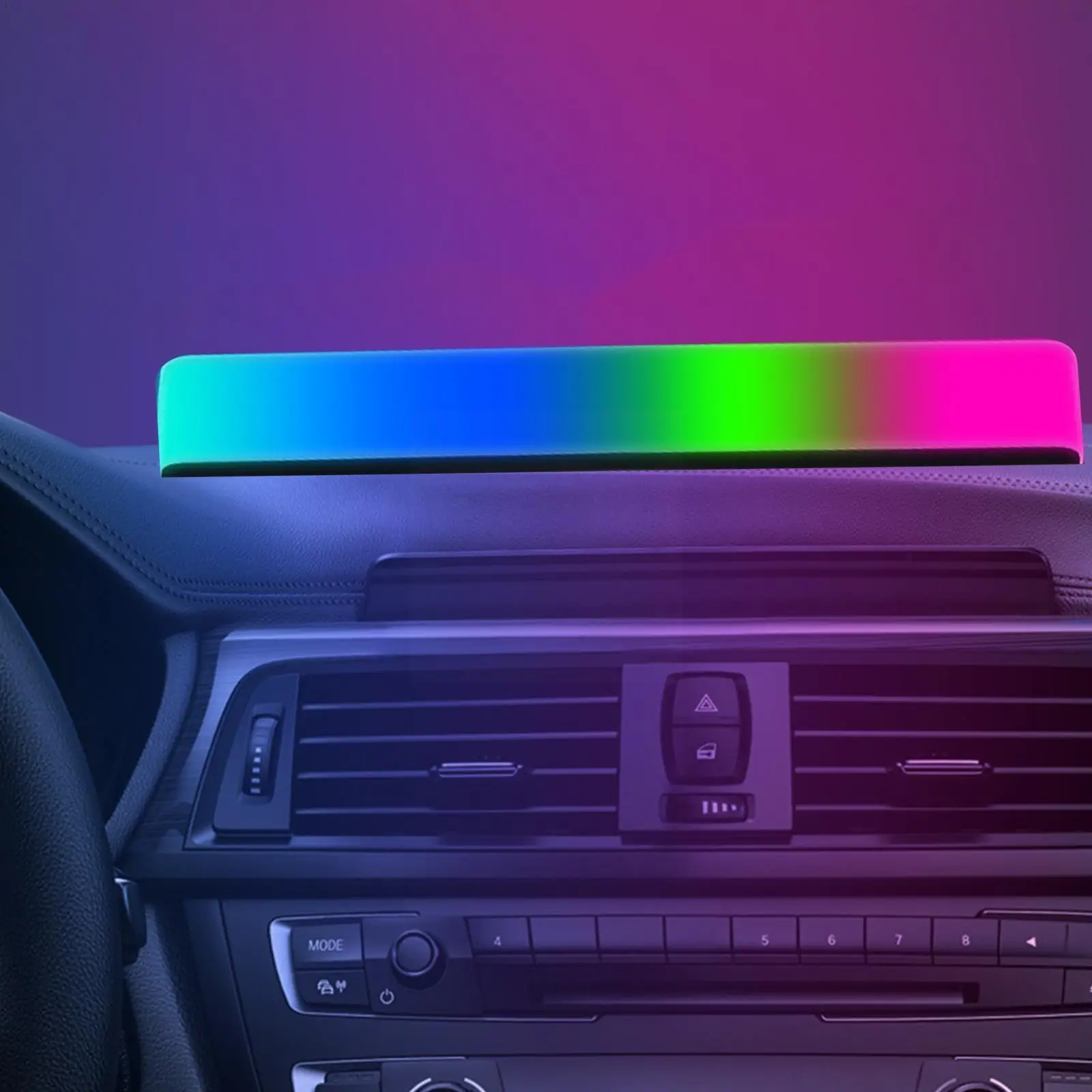 

Upgraded RGB Voice Control Audio Voice Control Music Pickup Atmosphere Led Light Light Rhythm LED Atmosphere Lamp Car M6R7