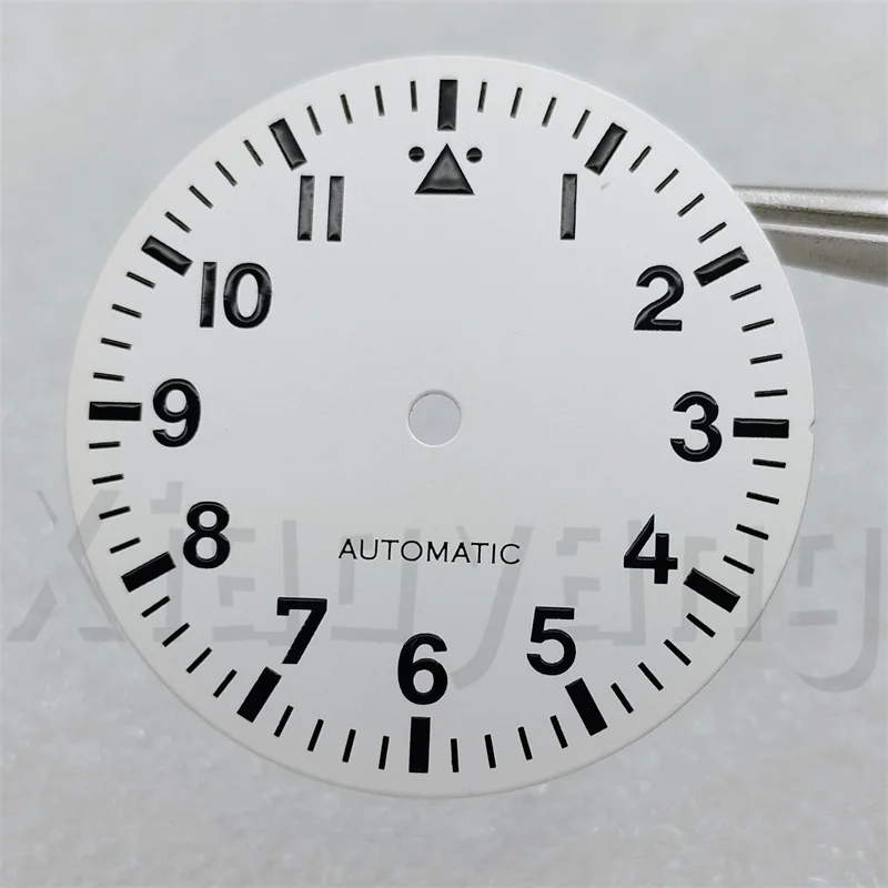 Pilot Style Watch Dial and Hand Sets with C3 Green Luminous – Available in Black, Blue, Green, and White