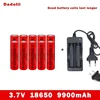18650 Battery Rechargeable Battery 3.7V 18650 9900mAh Capacity Li-ion Rechargeable Battery For Flashlight Torch Battery+Charger 2