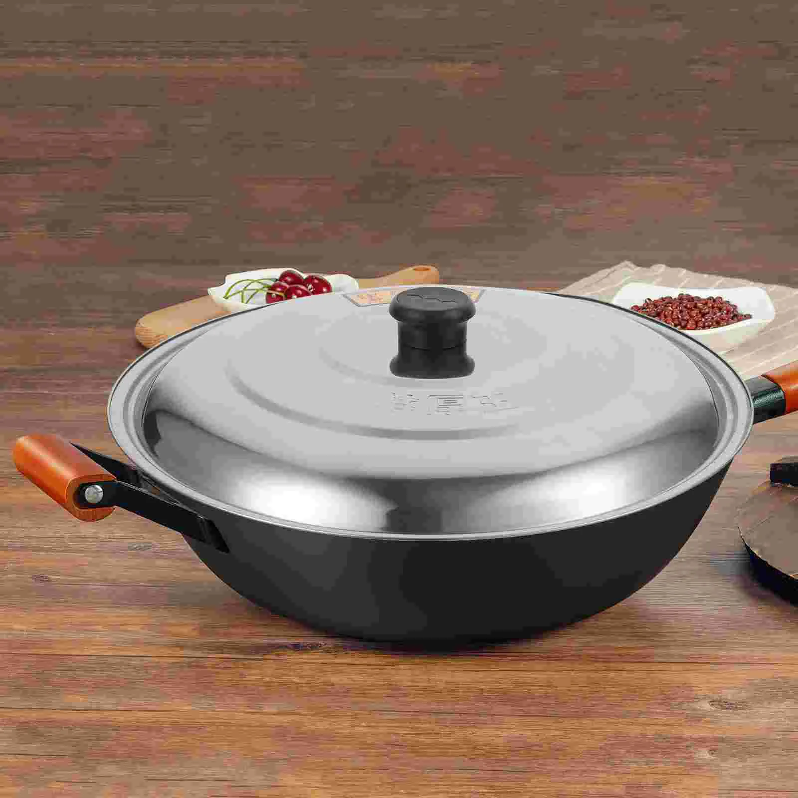 

Stainless Steel Pan Lid Universal Lid 35Cm Cover Frying Pan Cookware Lids Cooking Dome Glass Pot Wok