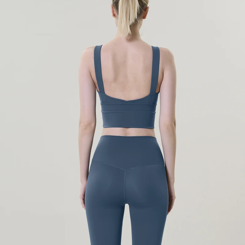 2 قطعة اليوغا مجموعات الرياضة اللياقة البدنية عالي...