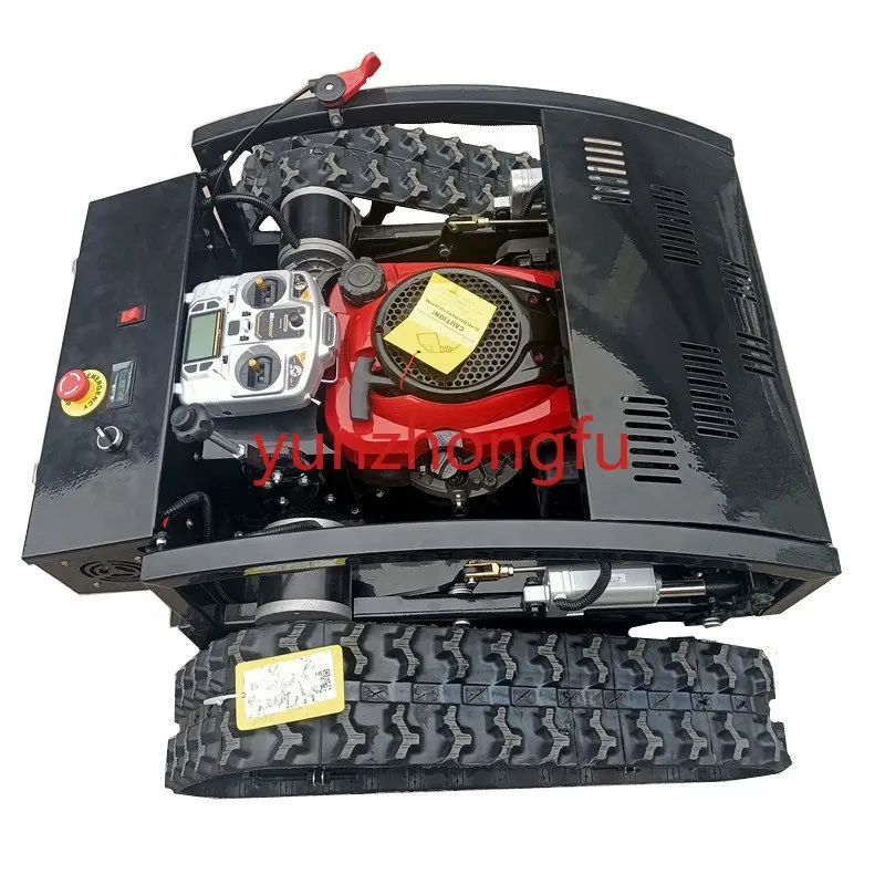 

For Garden Electric Remote Control Robot Lawn Mower With 7.5hp Snow Blower Thrower Plow