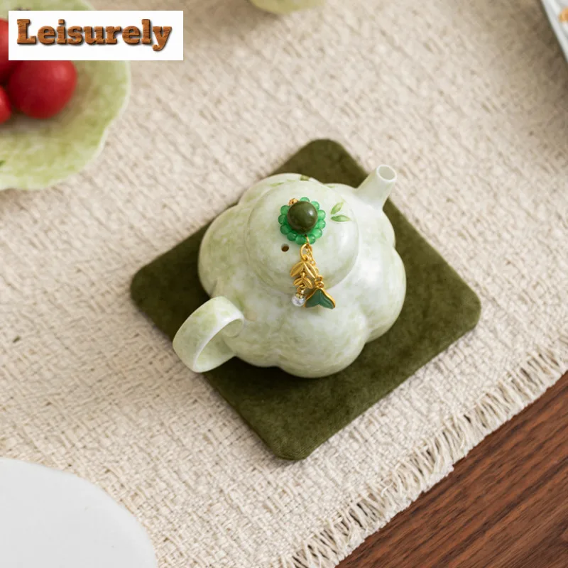 150ml Hand-painted Panda Pumpkin Teapot Luxury Tea Infuser Pot Tea Making Kettle With Strainer For Tea Accessories Ornaments