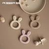 Cartoon Rabbit Shape Soft Silicone Teethers for Babies Sensory Teething Toys BPA Free Infant Chewing Molar Toy Baby Accessories 1