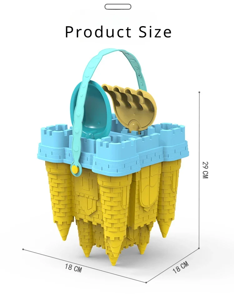 Beach Castle Bucket Play Sand Set