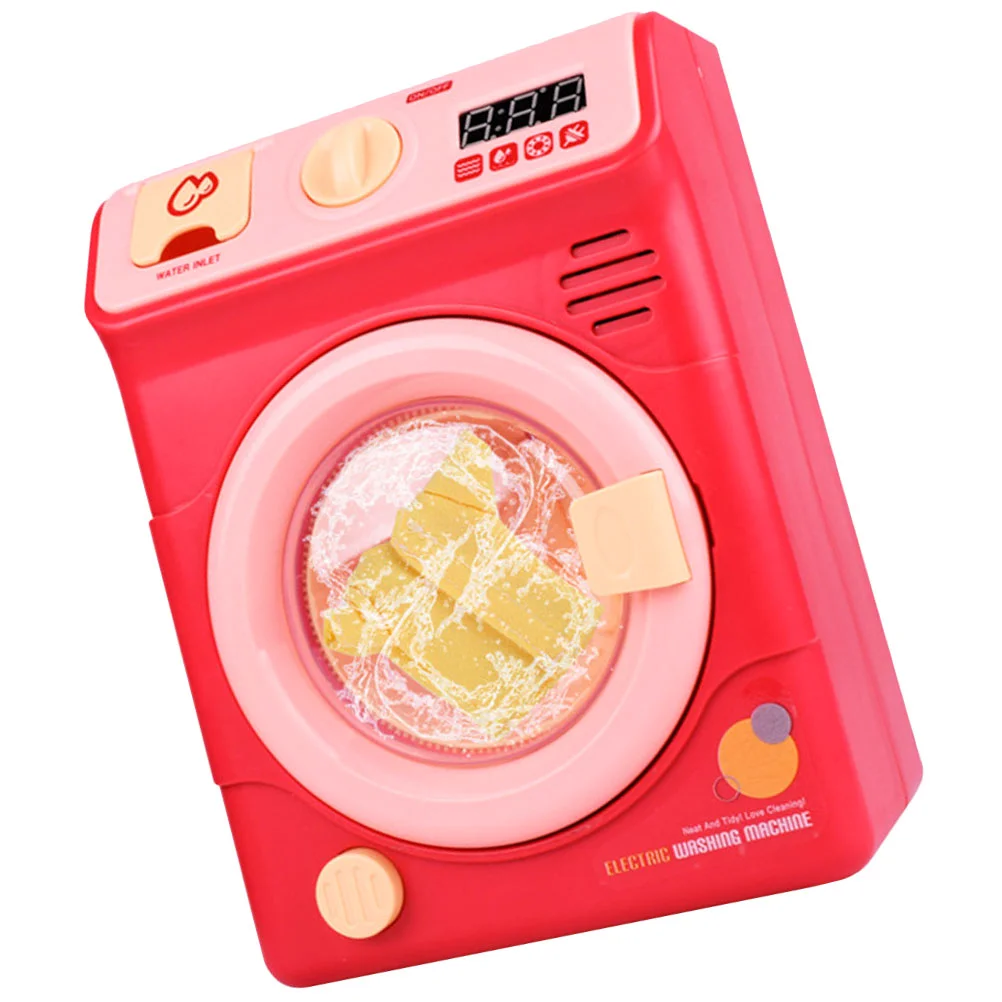 

Simulation Washing Machine Plaything Home Appliance Toy Portable Washer Kid Toys Power Lifelike Model Puzzle Electric