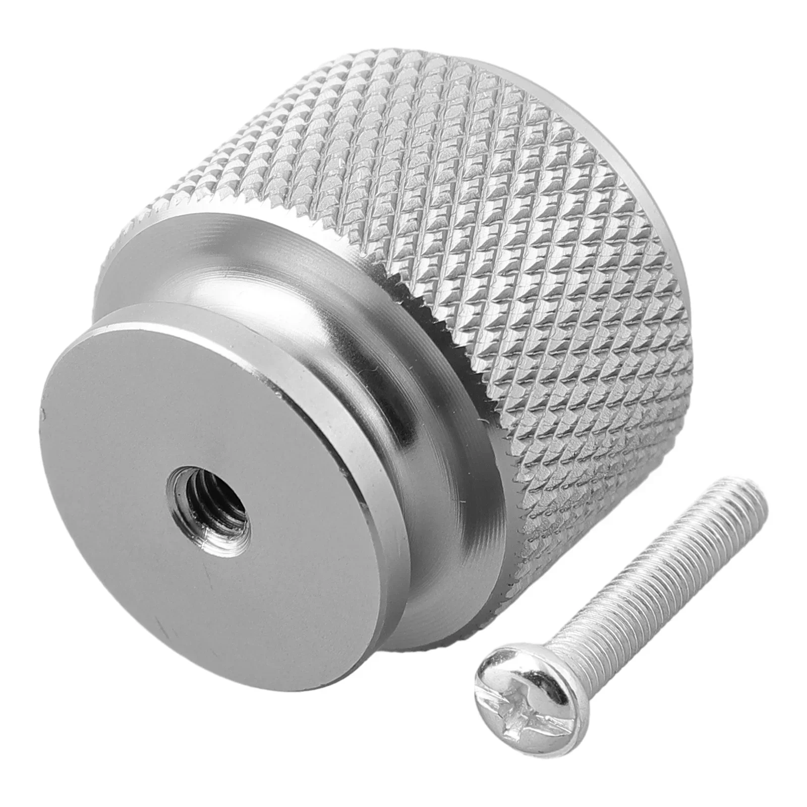 Knurled Cabinet Knob Matt Black Aluminium Cabinet Door Cupboard Wardrobe Drawer Round Pulls Funiture Handle Home Hardware Parts