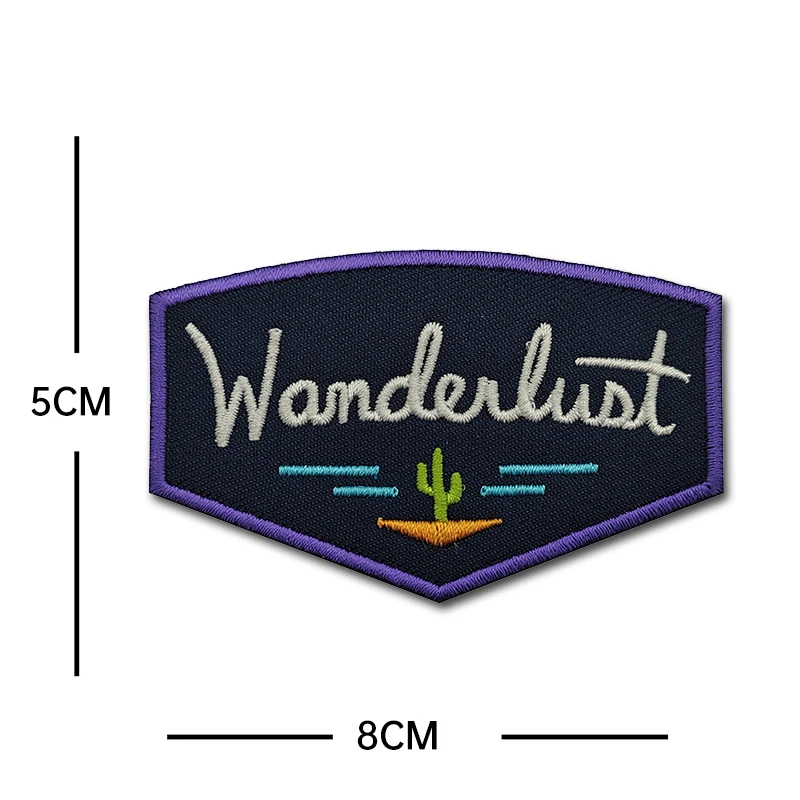 자연림 공원 풍경 야외 자수 천 후크 루프 패치 배낭 전술 배지 아플리케, 재킷 상처 플라스트