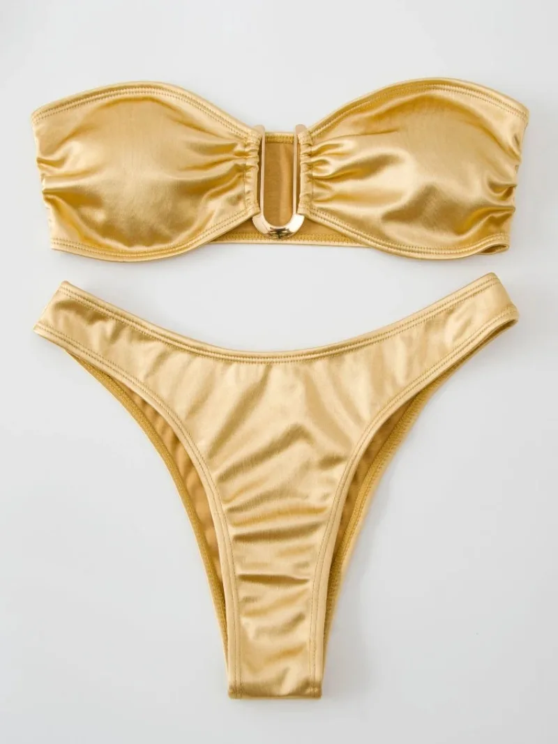 

Sexy Bikini Set Great Strapless Summer Lady Swimsuit Beachwear Women Suimwear Sleeveelss Bathing Suit for Water Sports