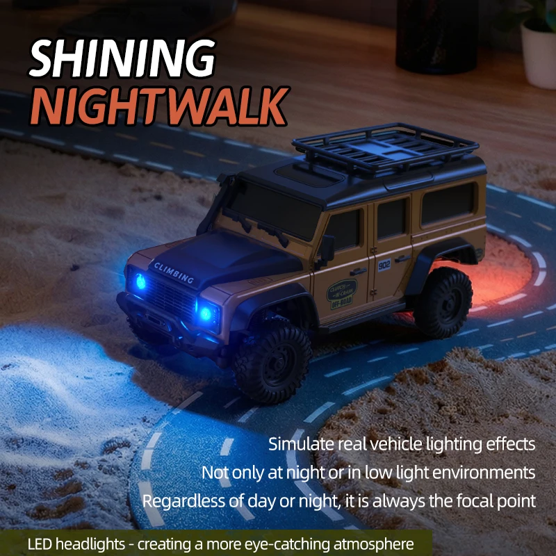 새로운 1/43 히트 상품 원격 조종 자동차 R43 시리즈 오프로드 등반 차량 4륜 구동 2.4g 드리프트 무선 조종 입문용 남자아이 선물 장난감 자동차