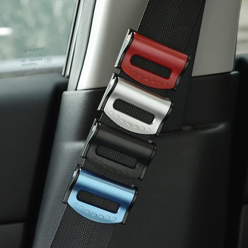 

2pcs Car Seat Belts Clips Safety Adjustable Auto Stopper Buckle Plastic Clip Universal Interior Accessories Car-styling