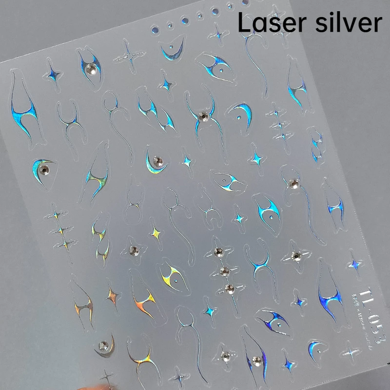 Elegant Starlight Glitter Rhinestone Nail Art Stickers