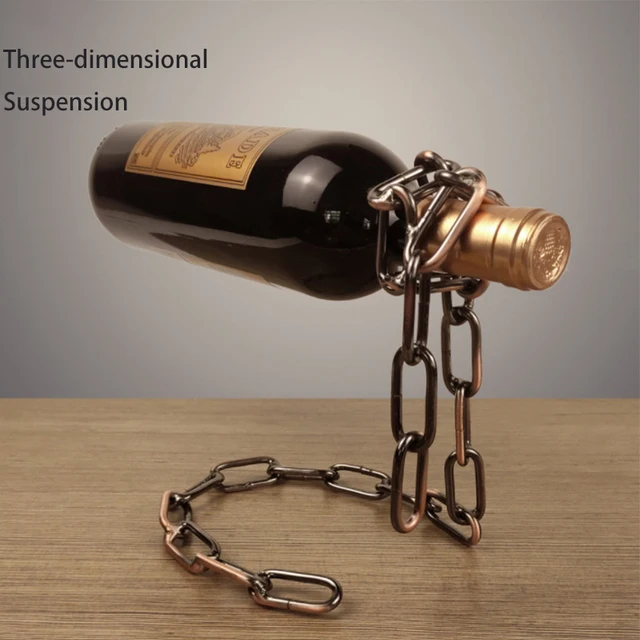 Retro Magic Metal Borospohár Polc Európai Függő Felfüggesztési Lánc Étterem Bár Állvány Tartójelző Otthoni Dekoráció