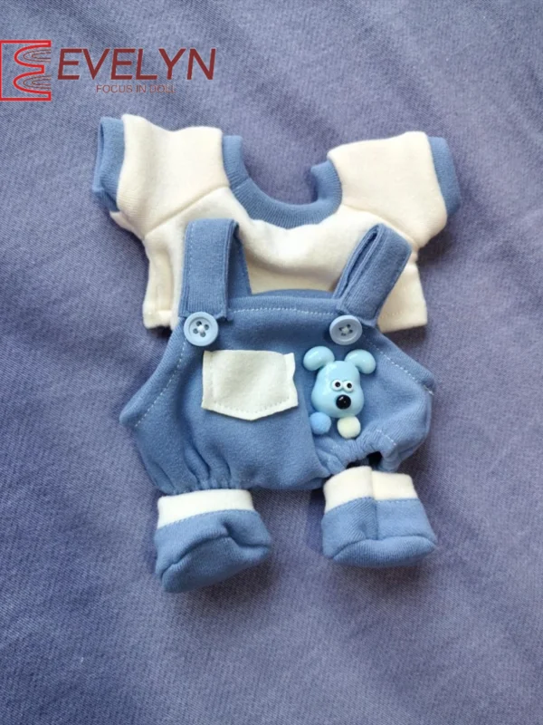 Evelyn 20CM Doll Clothes Set Suspenders Pants Casual Overalls T-shirt Love and Deepspace Xavier Zayne Rafayel ralayo Sylus Caleb