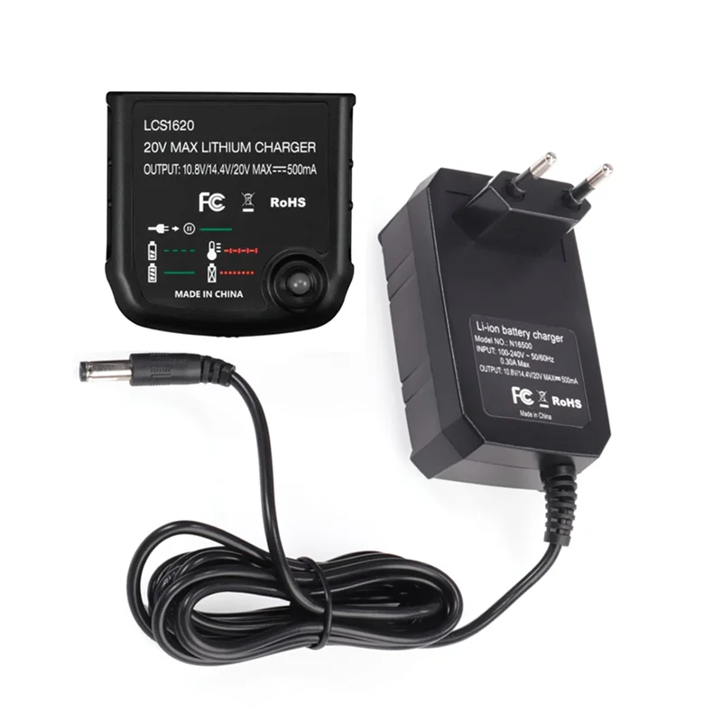 

Li Battery Charger for Black Decker 10.8V 14.4V 20V LBXR20 LB20 LBX20 LBX4020 Electric Drill Screwdriver Tool,EU Plug