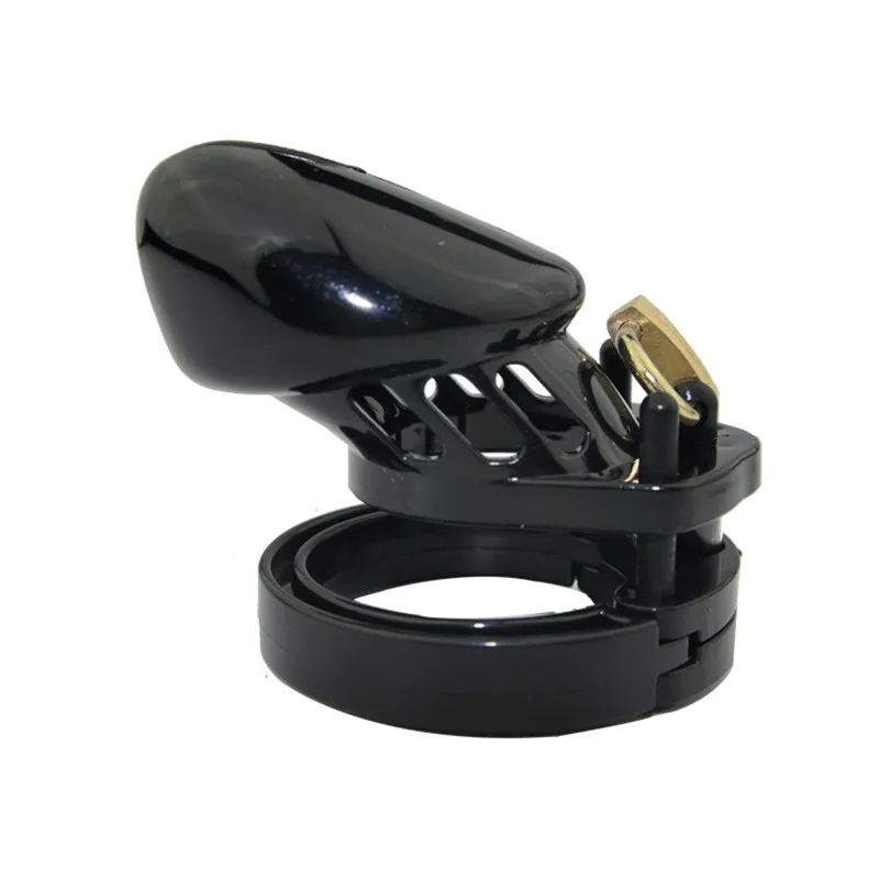 Small/Standard Male Chastity Device Cock Cage With 5 Size Rings Brass Lock Locking Number Tags Sex Toys for Men Couples Adults