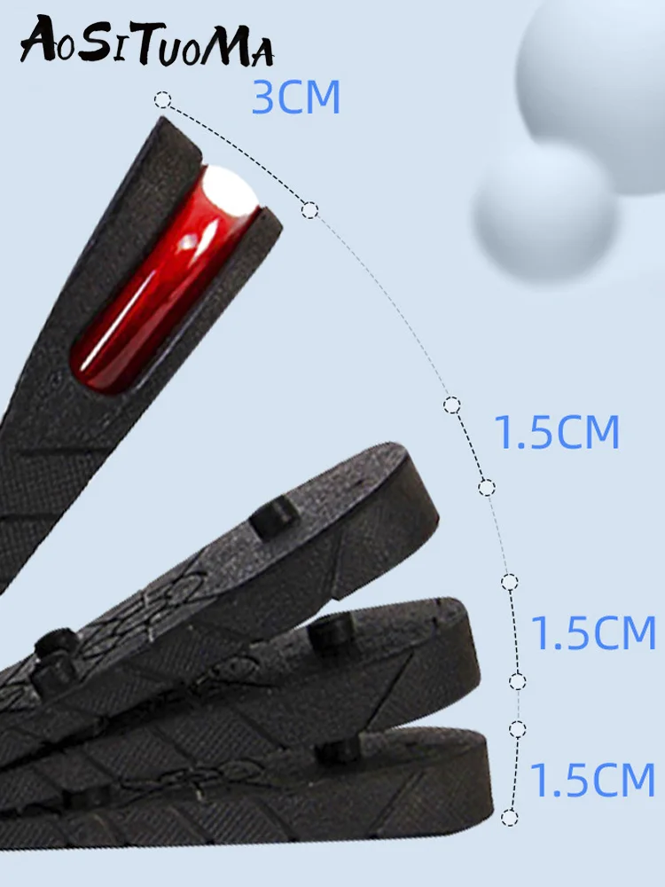 Invisible Height Increasing Insole Adjustable Shoe Heel Insole With Air Cushion 1pc
