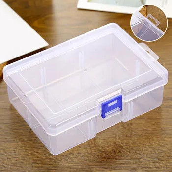 1pc Transparent Storage Box Home Sundries Organizer Case Jewelry Beads Container Box Tools Accessories