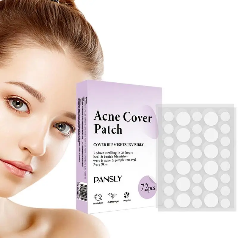 

72 шт., невидимые Гидроколлоидные наклейки для лица и кожи