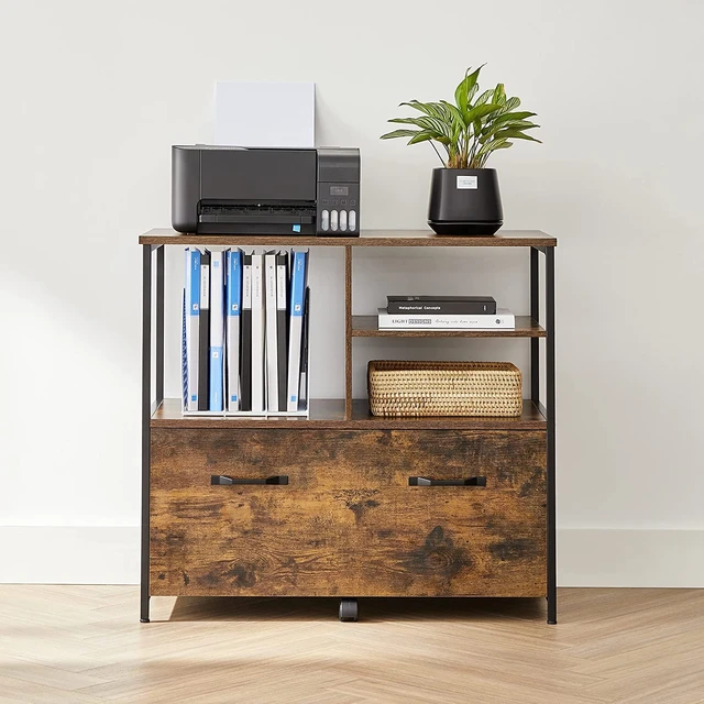 Classeur de bureau à roulettes, 2 tiroirs, 50 kg Industriel - Vasagle