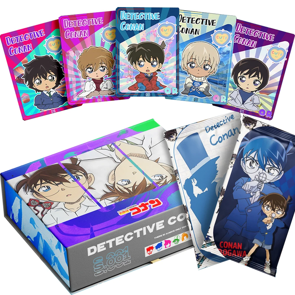 Original Detective Conan Card For Child Kudou Shinichi Mouri Ran Popular Detective Anime Limited Game Collection Card Kids Gifts