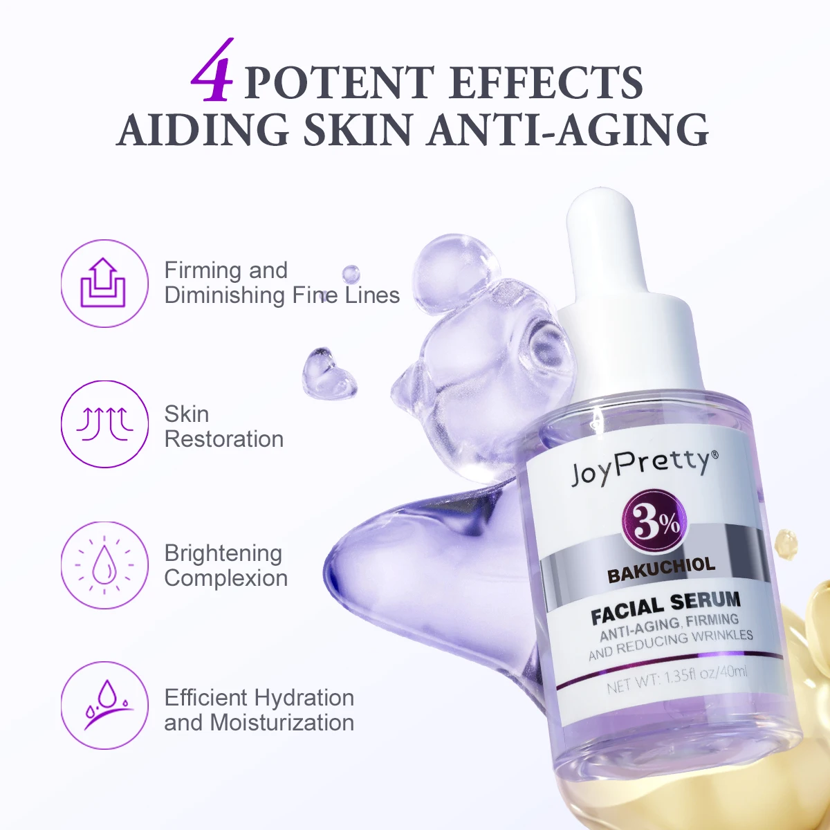 Retinol Anti-Wrinkle Face Serum Collagen Anti-Aging Lifting Firming Hyaluronic Acid Whitening Serum Facial Skin Care 2