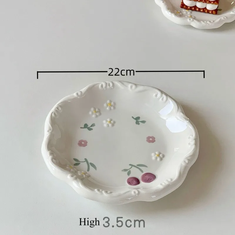 Ceramic Plate Household Cake Breakfast Dessert Plate