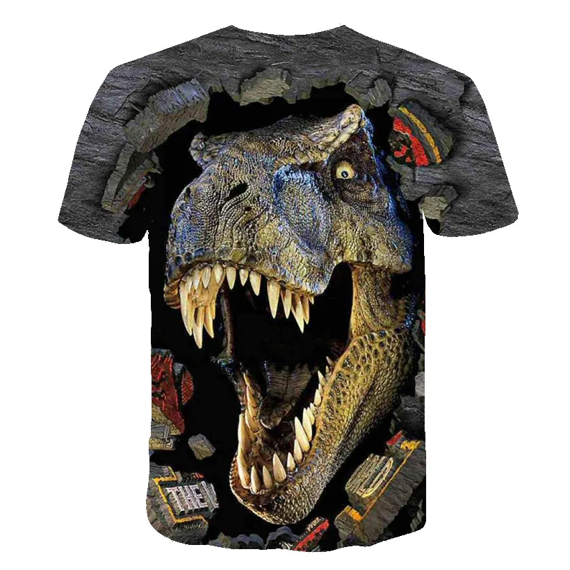 Jurassic World T-Shirt New 2022 Dinosaur Girls Jurassic World Dinosaur Clothes Boys Fashion Children's Cartoon Dinosaur Clothing T-Shirts