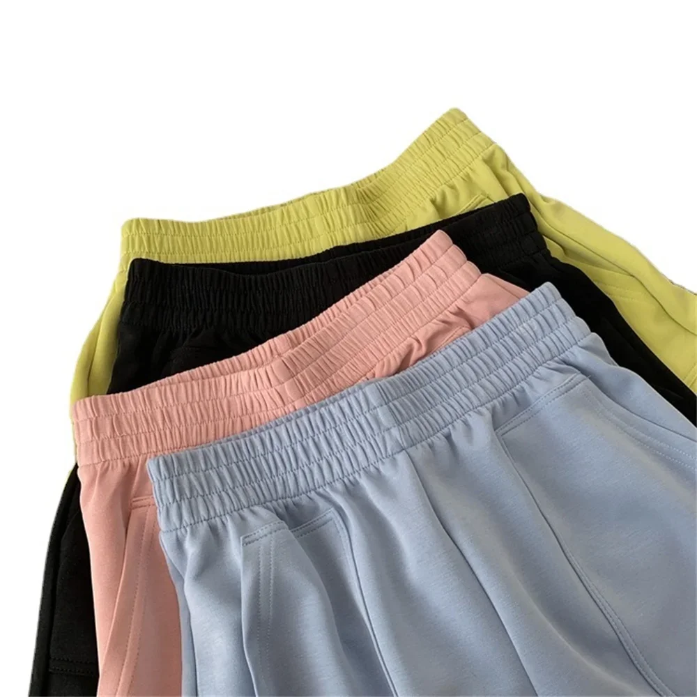 Women's Y2K Summer High Waist Shorts Loose Pocket Sport Bottoms Fashion Casual Bright Color Short Pants Girls Homewear Freeship
