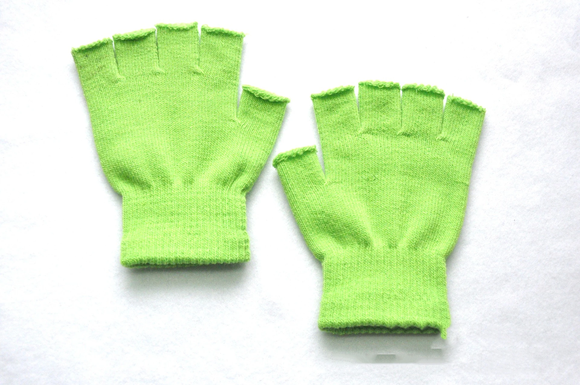 Autumn Winter New Half Finger Warm Gloves For Men Women Students Solid Knitted Mittens Outdoor Knitting Cycling Writing Gloves