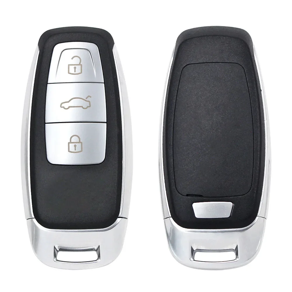 kwmobile Schlüsseltasche Autoschlüssel Hülle für Audi 3-Tasten Autoschlüssel  Keyless, Hardcover mit Strasssteinen