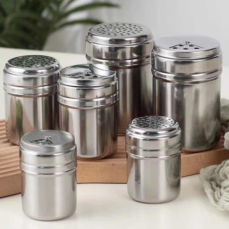 Stainless Steel Salt Pepper Shakers Covers Stainless Steel Kitchen