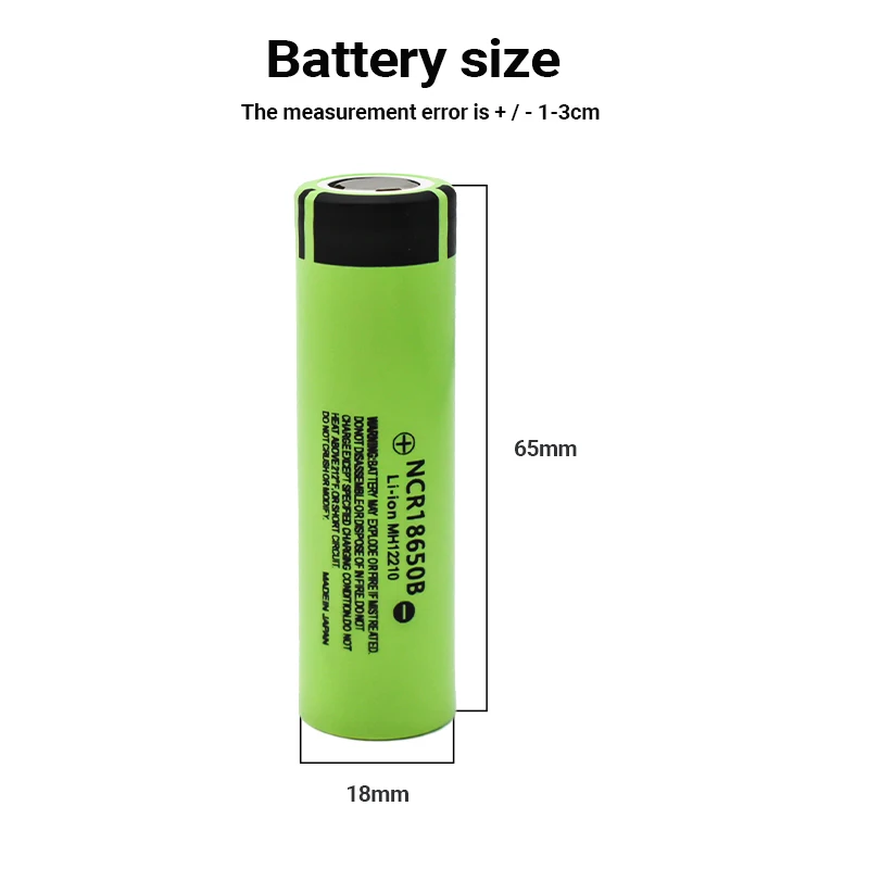 

100% NEWEST Original 18650 Battery NCR18650B 3.7V 3400mah 18650 Lithium Rechargeable Battery for Flashlight Batteries